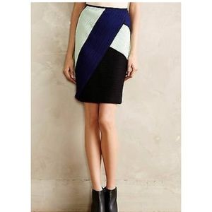 Maeve Anthropologie color-block pencil skirt